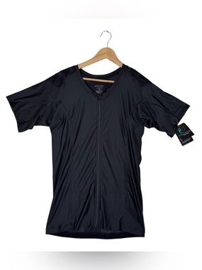 Postural Fitness By Alignmed Posture Shirt Short Sleeve Full Zip Black Men's XXL